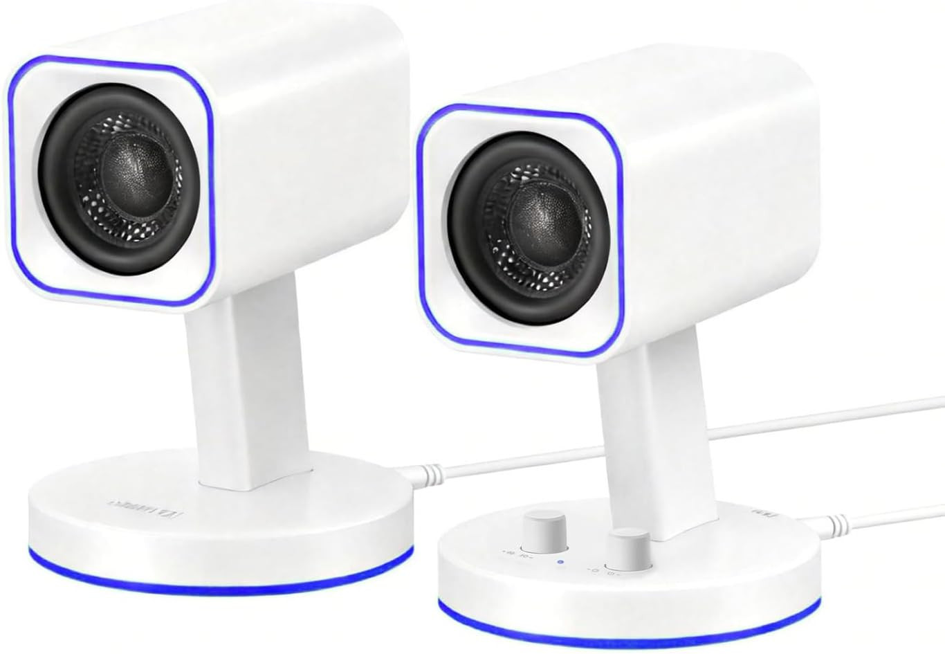 SW202 24W Compact Computer Speakers, DSP 3 Modes 16Bit USB DAC Bluetooth 5.2, 2.