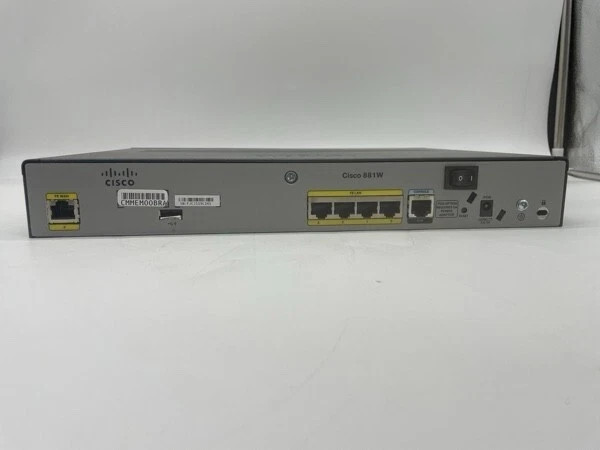 Cisco 881 4-Port Fast Ethernet Wired Router CISCO881-K9 Tested Working
