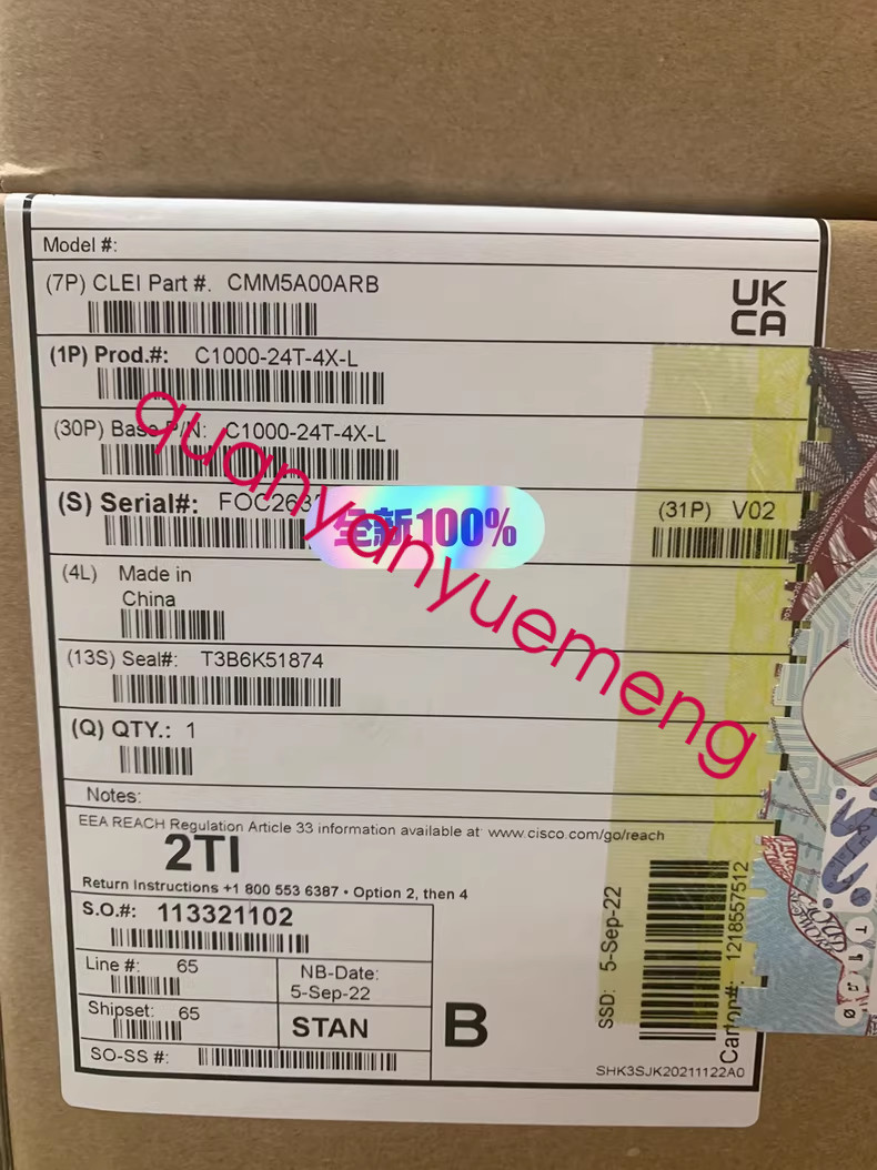 C1000-24T-4X-L cisco switch new  via FedEx or DHL