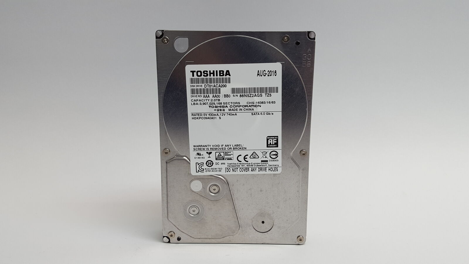 Toshiba DT01ACA200 2 TB 3.5