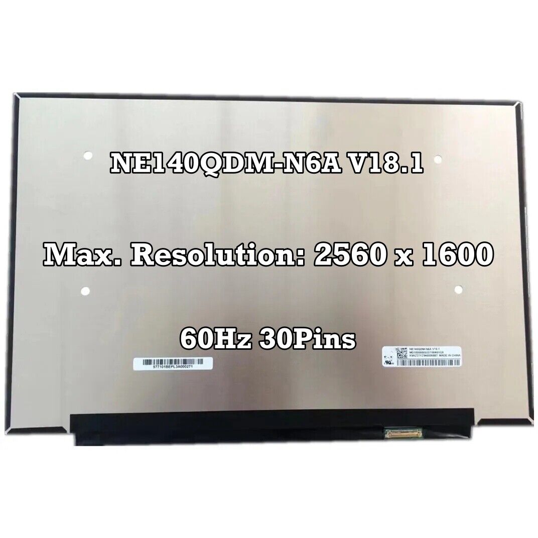 NE140QDM-N6A V18.1 for Xiaomi RedMibook Pro 14 Laptop LCD Screen Replacement QHD