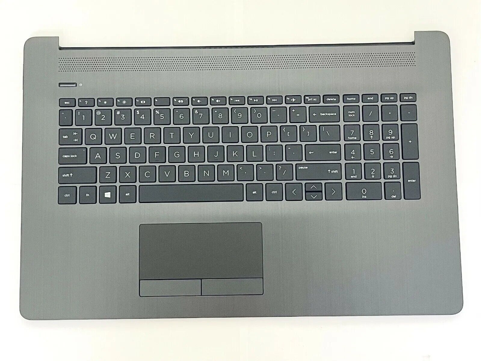 New Genuine HP 17.3” 17-ca0020nr OEM Laptop Palmrest w/TouchPad Keyboard Gray