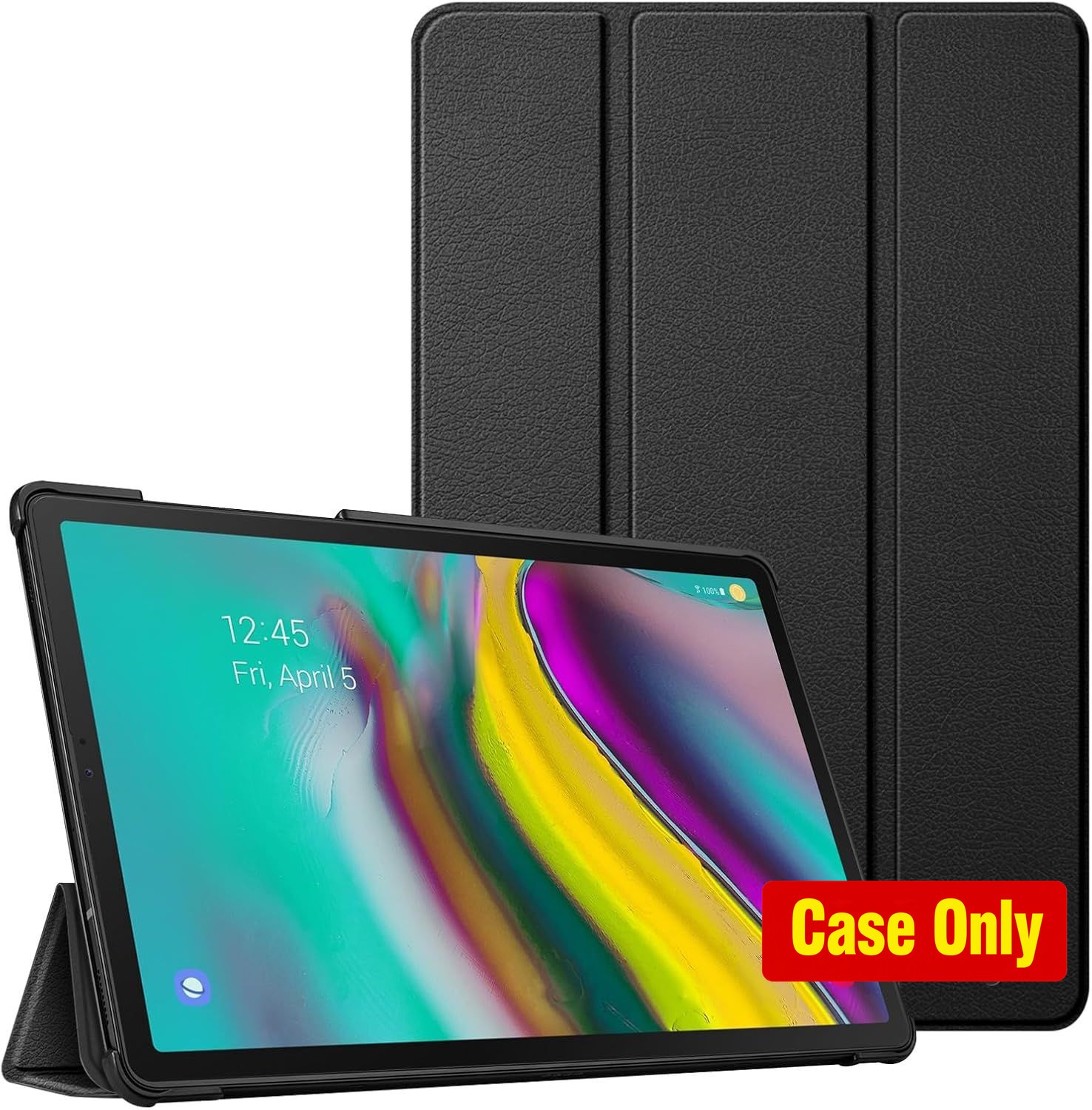Ultra Thin Black Tri-Fold Shell Case for Samsung Galaxy Tab S5e 10.5 - SM-T720/T