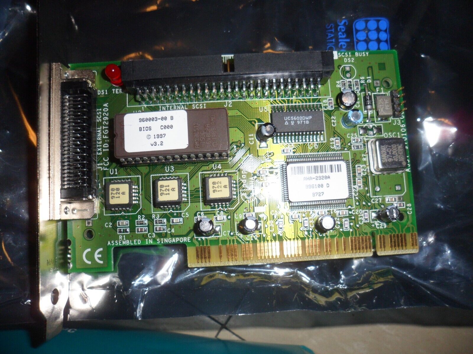 ADAPTEC Adaptec AHA-2920A 50pin PCI SCSI Controller Card