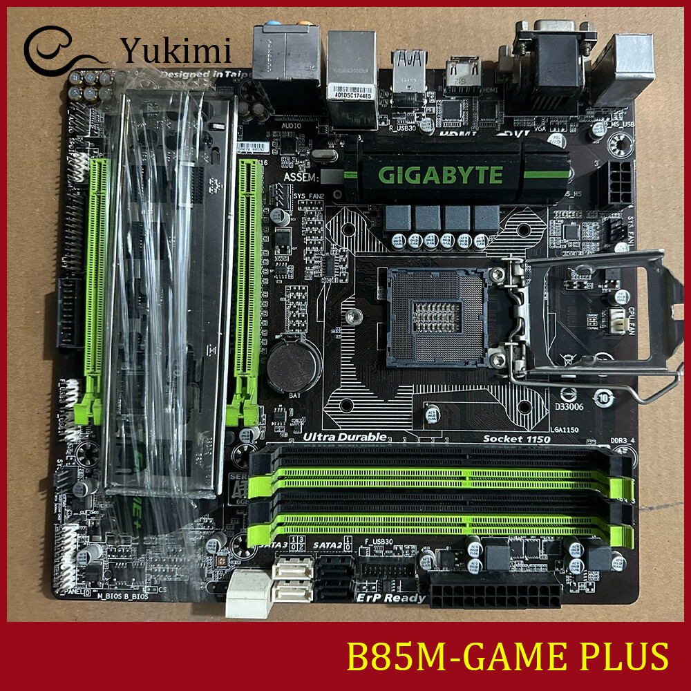 FOR GIGABYTE B85M-GAME PLUS DDR3*4 LGA 1150 32GB Micro ATX Ｍotherboard Test OK