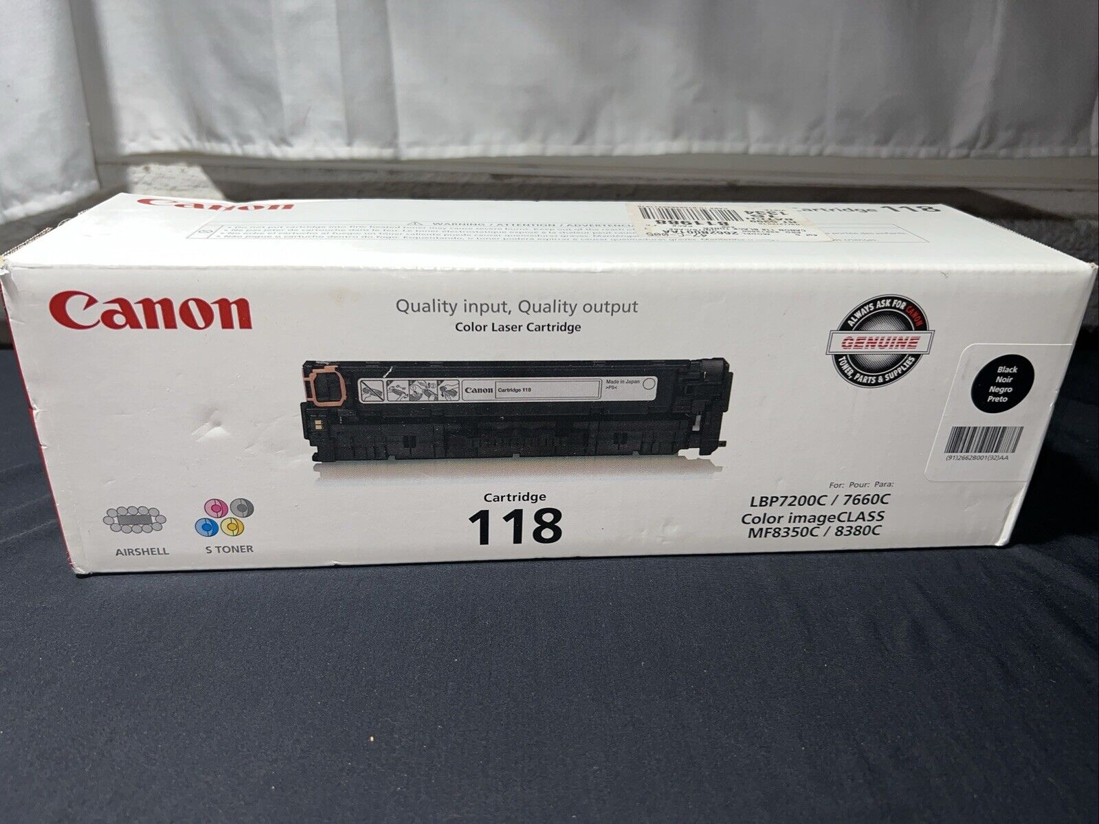 Genuine Canon 118 Black Toner Cartridge LBP7200C NEW & SEALED