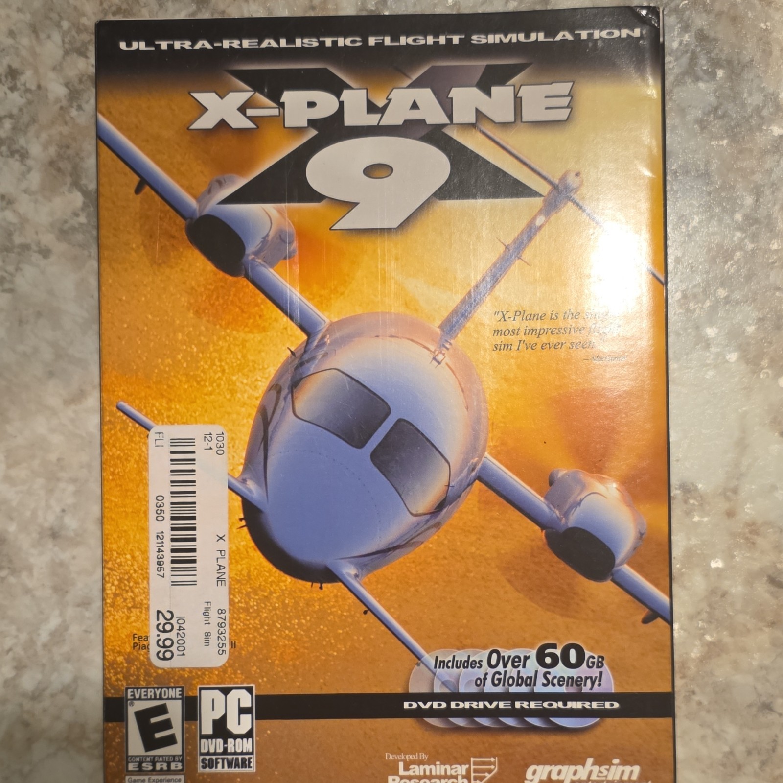 Laminar Research X-Plane 9 Flight Simulator PC DVD for XP/Vista w/ Manual