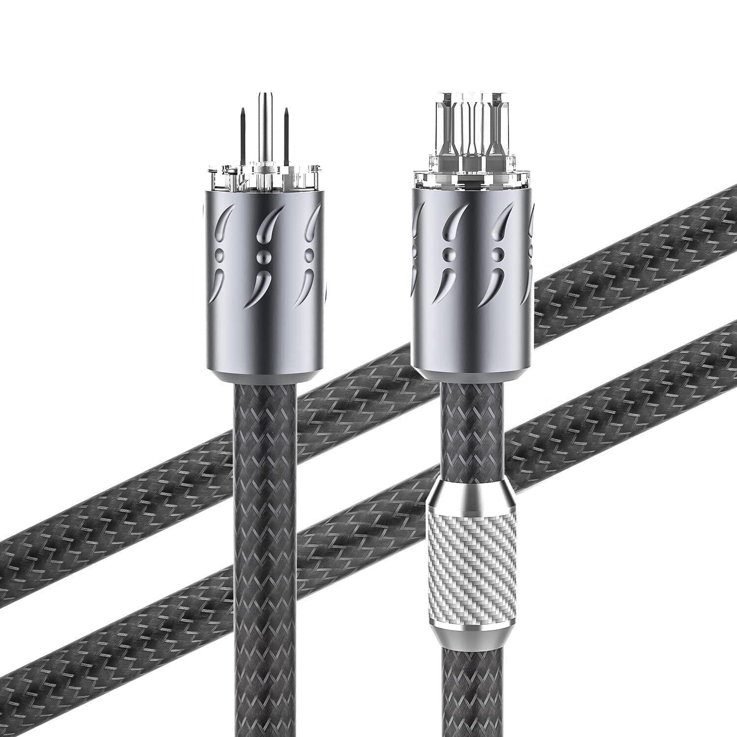 Viborg Audiophile Power Cable MTR1501 3.3FT/1M HiFi Power Cord 16pcs Multiple...