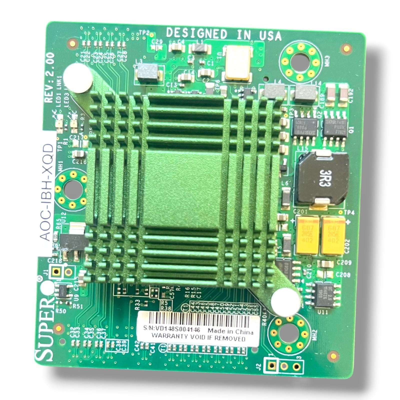 Supermicro AOC-IBH-XQD Dual Port 40Gb InfiniBand 10GbE SuperBlade Adapter