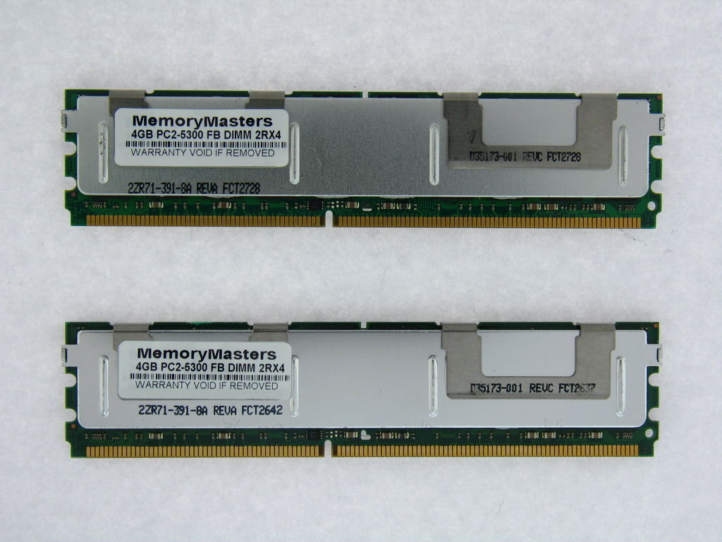 8GB (2x4GB) MEMORY RAM 4 IBM System x3650 (7979), x3650 (1914) PC5300 Fully Buff