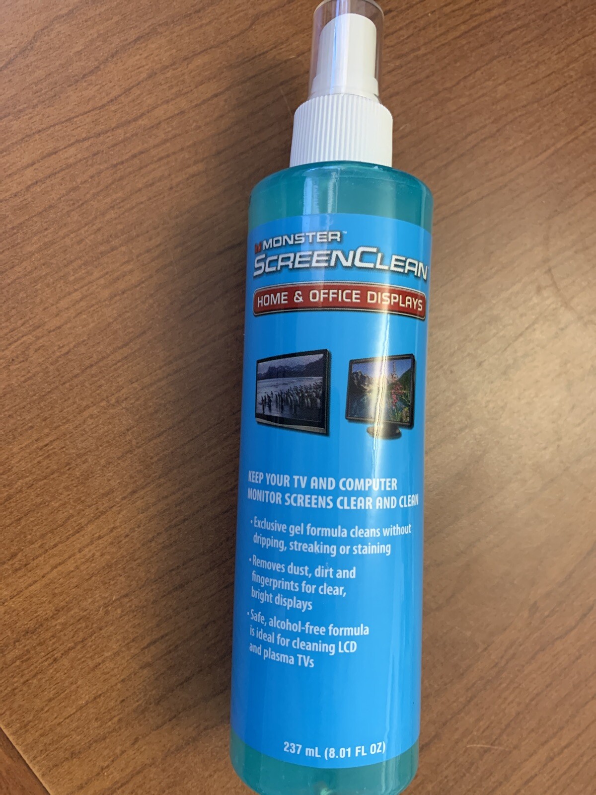 NEW Monster ScreenClean Alcohol Free Liquid Gel Cleaner 237 mL(8.01FL Oz