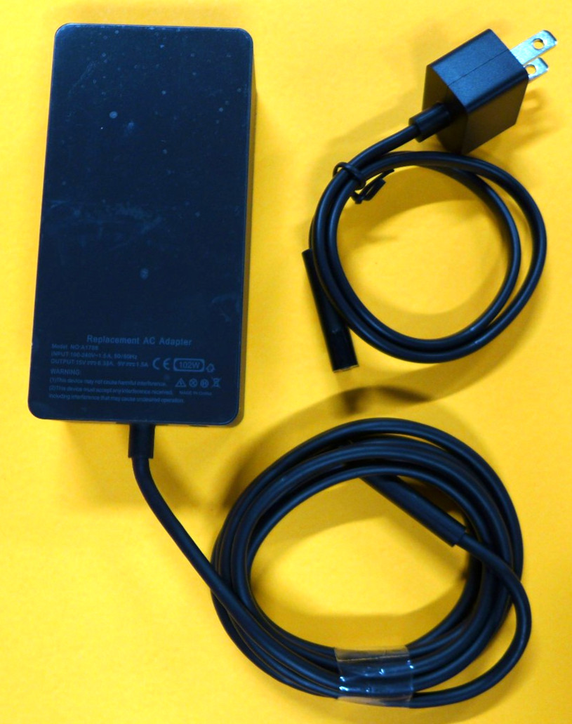 NEW 102W AC Power Adapter  For Microsoft Surface Book 2 Pro w/Cable A1798