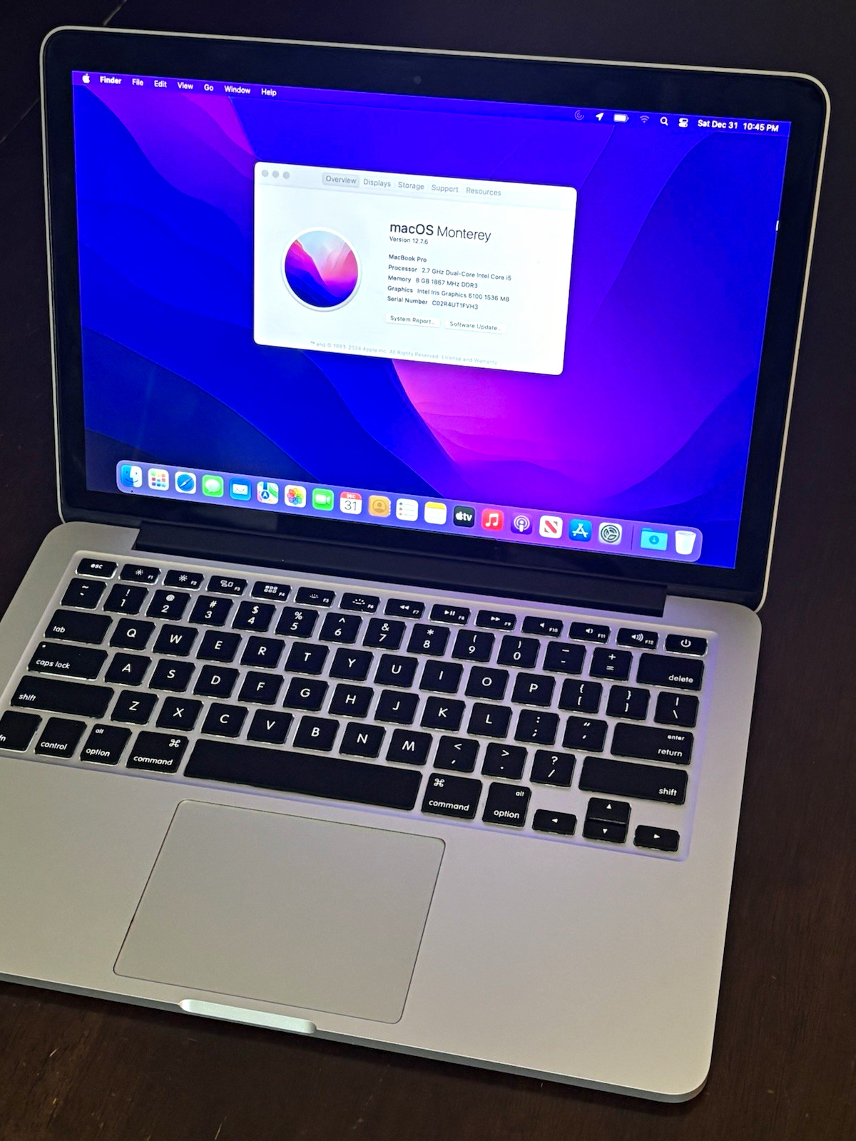 Apple MacBook Pro 13.3" (2015) i5 2.7GHz 8GB 128GB SSD Silver