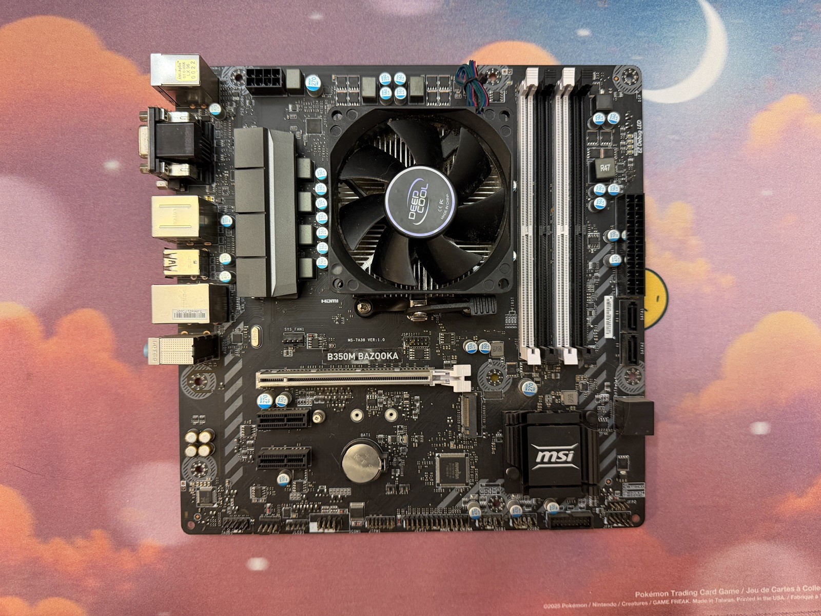 MSI B350M Bazooka DDR4 Boost Motherboard w/ Deep Cool Fan and and Ryzen 5 1400