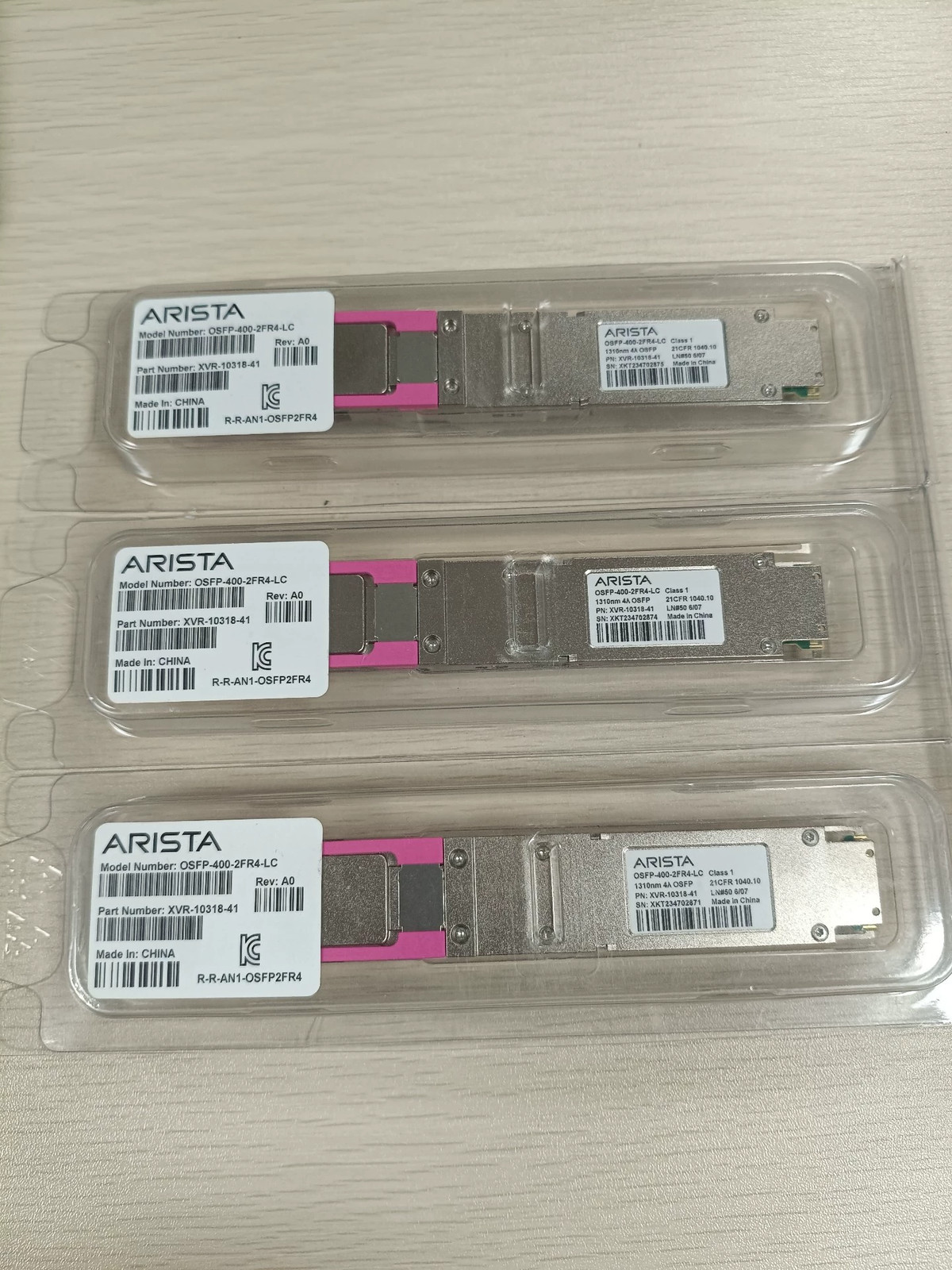 1PC NEW Genuine ARISTA OSFP-400-2FR4-LC Transceiver XVR-10318-41 