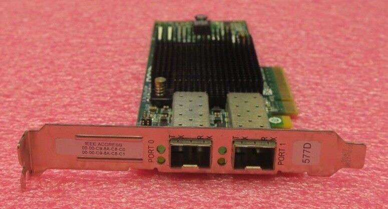 IBM Emulex LPE12002 PCI-E 8Gb Dual Port FC Fibre Channel HBA 10N9824 Full Height