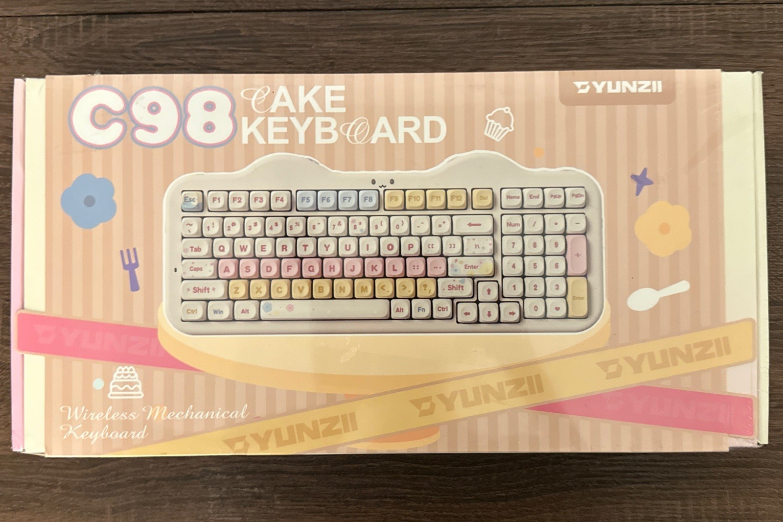 YUNZII Cake C68 Wireless Keyboard BRAND NEW