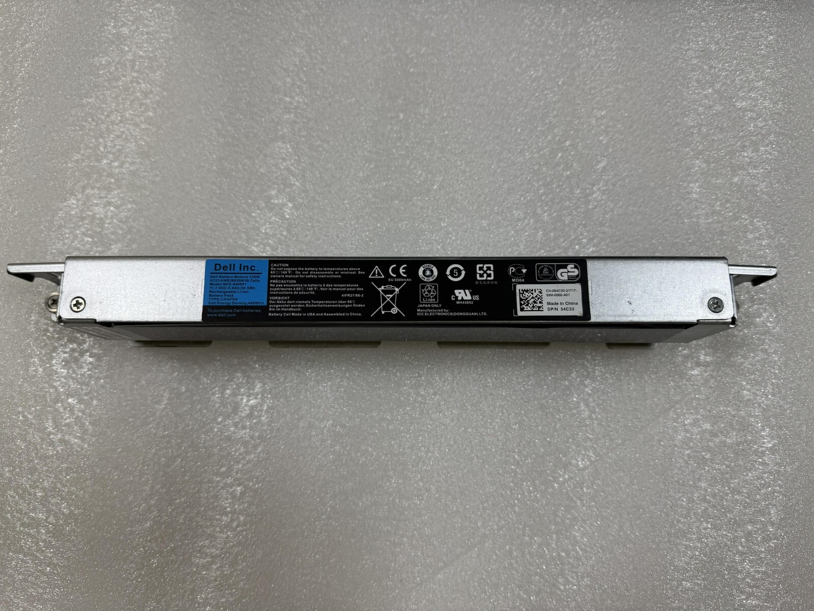 Dell 54C33 V156W Compellent FS8600 FS7600 NX3610 Battery