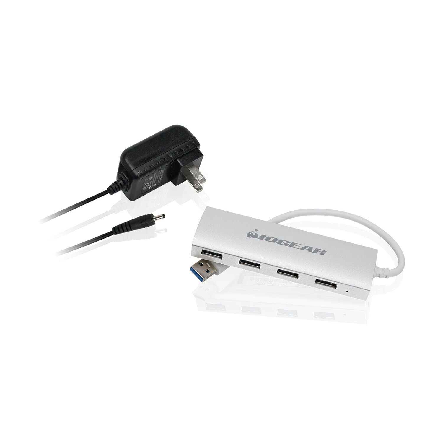 IOGEAR Powered 4 Port USB 3.0 Hub - 1 USB 3.0 In - 4 USB 3.0 Out - 5Gbps Data