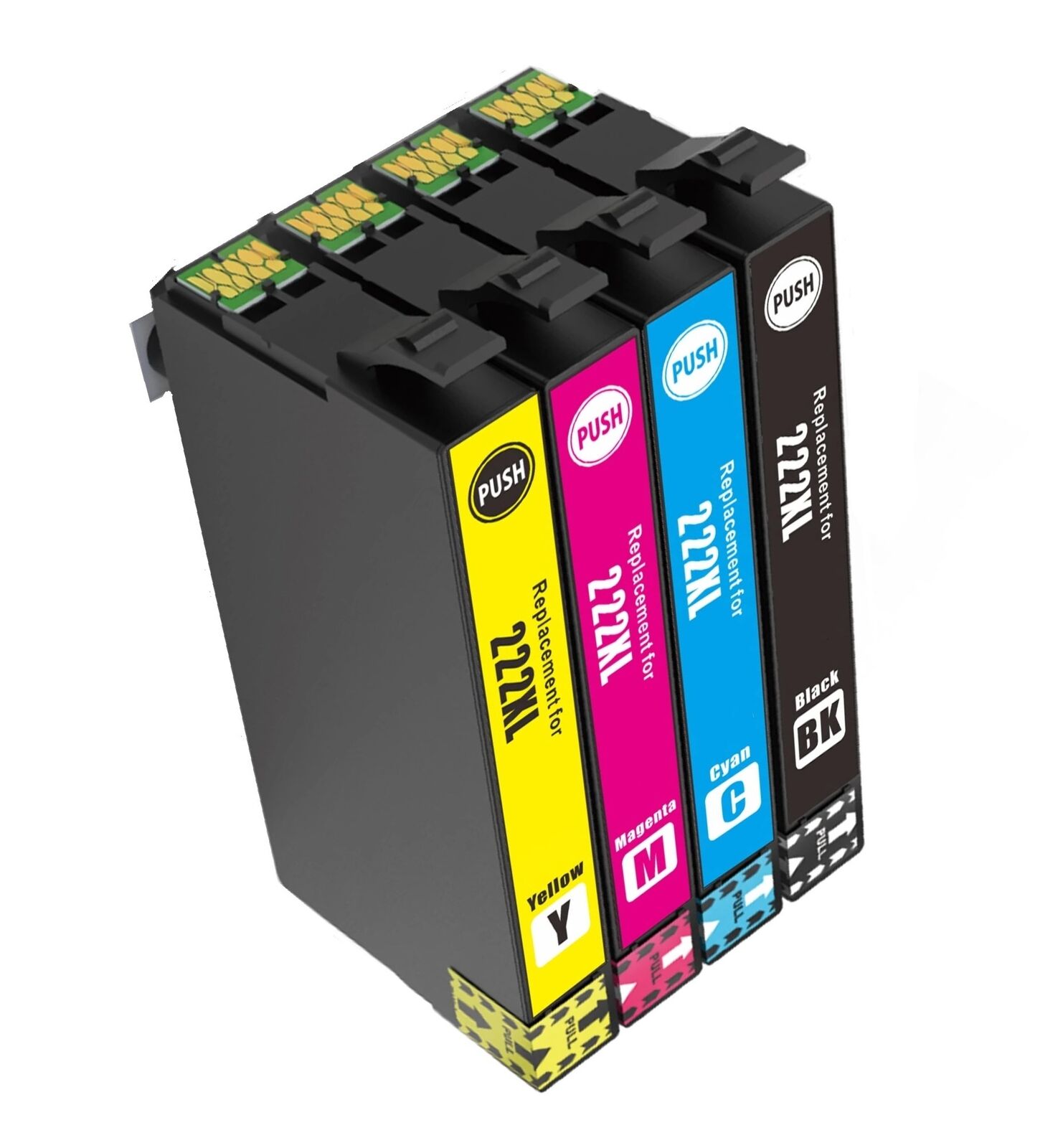 T222 XL 222XL Compatible Ink Cartridge Replacement for XP-5200 WF-2960 - 4 Pack