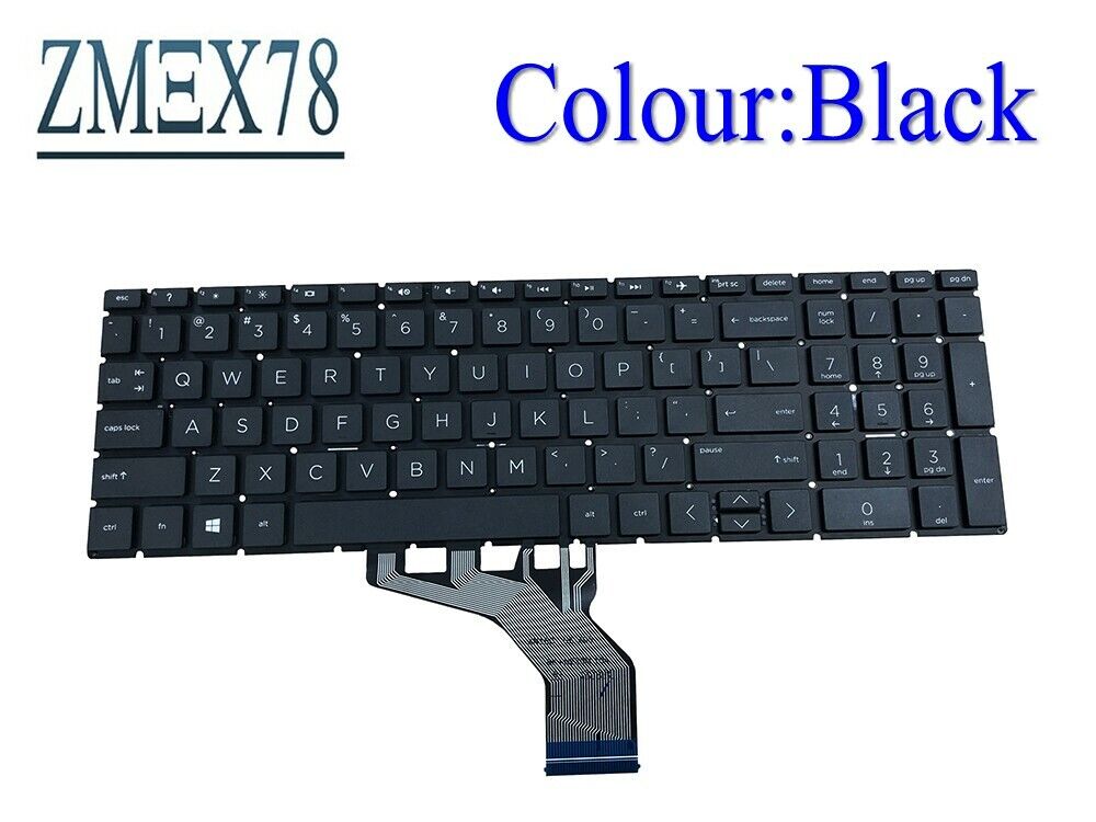 New For HP 15-db0082wm 15-db1003dx 15-db0083wm 15-db0xxx laptop keyboard black