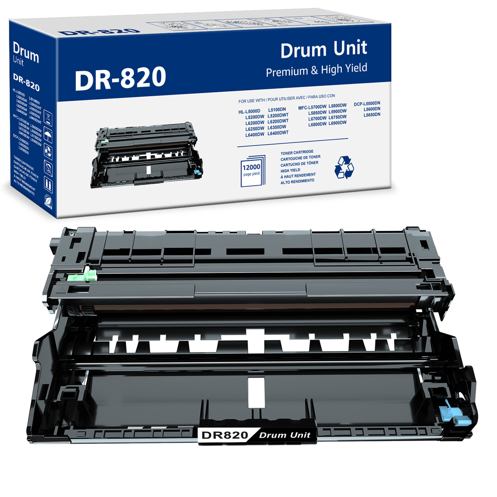 1pack DR820 Drum unit Compatible for Brother TN850 HL-L6200DW MFC-L5900DW 