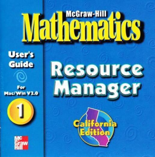 McGraw-Hill Mathematics: Resource Manager PC MAC CD Organize paperwork tools