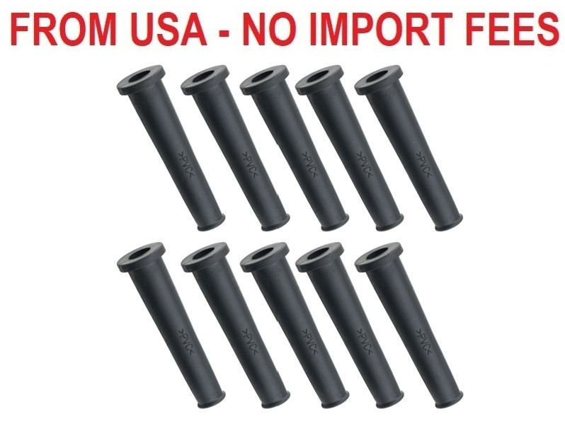 Cord Boot Protector FMHXG 10PCS PVC Strain Relief Cable Sleeve Hose Rubber Black