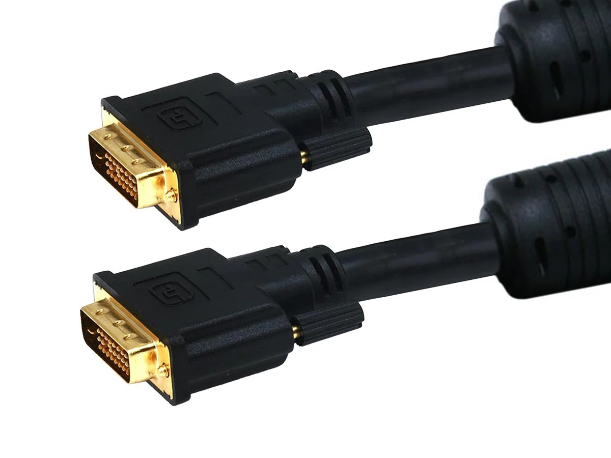 Monoprice 15ft 24AWG CL2 Dual Link DVI-D Cable - Black