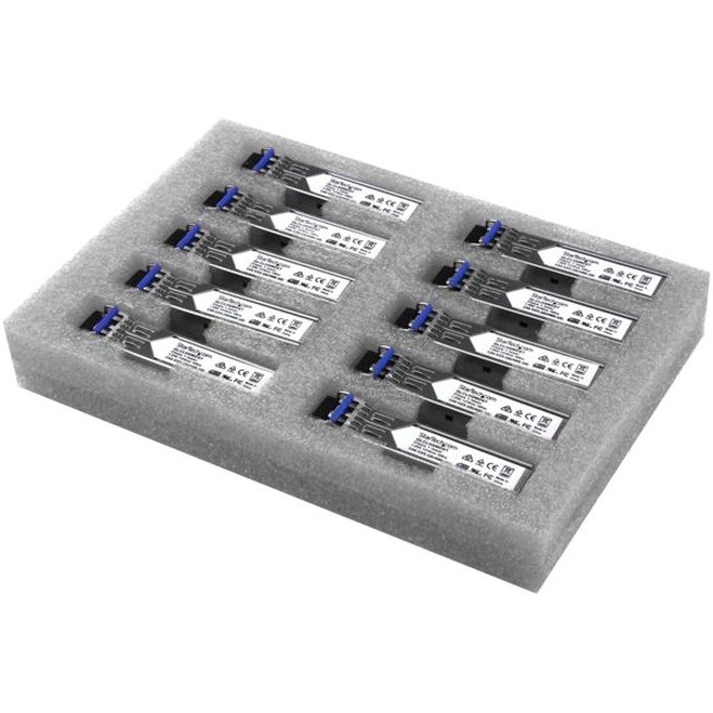 StarTech Cisco GLC-LH-SMD Compatible Gb Fiber SFP Transceiver Module - 10 Pk