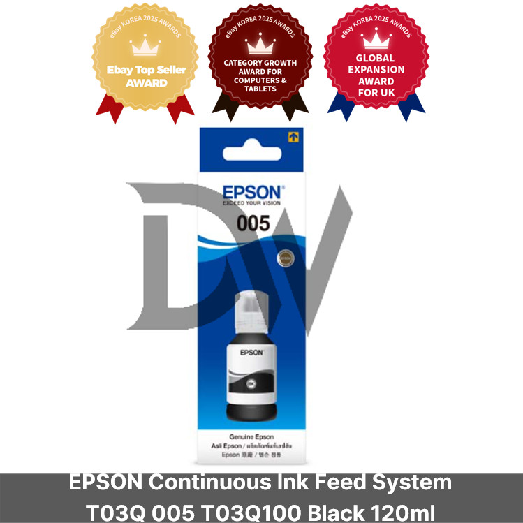 EPSON Continuous Ink Feed System T03Q 005 T03Q100 Black 120ml Express / Genuine