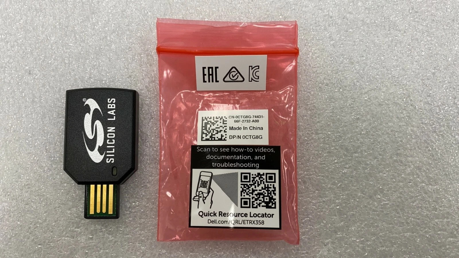 OEM Dell Silicon Labs ETRX358USB Zigbee USB Iot Card CTG8G 0CTG8G