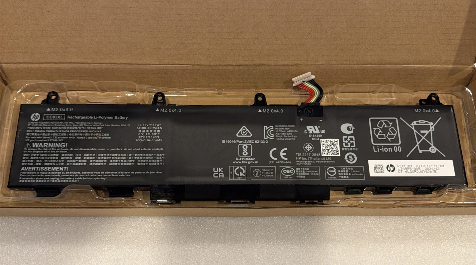 Lot 5 CC03XL  Genuine OEMBattery HP EliteBook 830 835 840 845 G7 G8 L78555