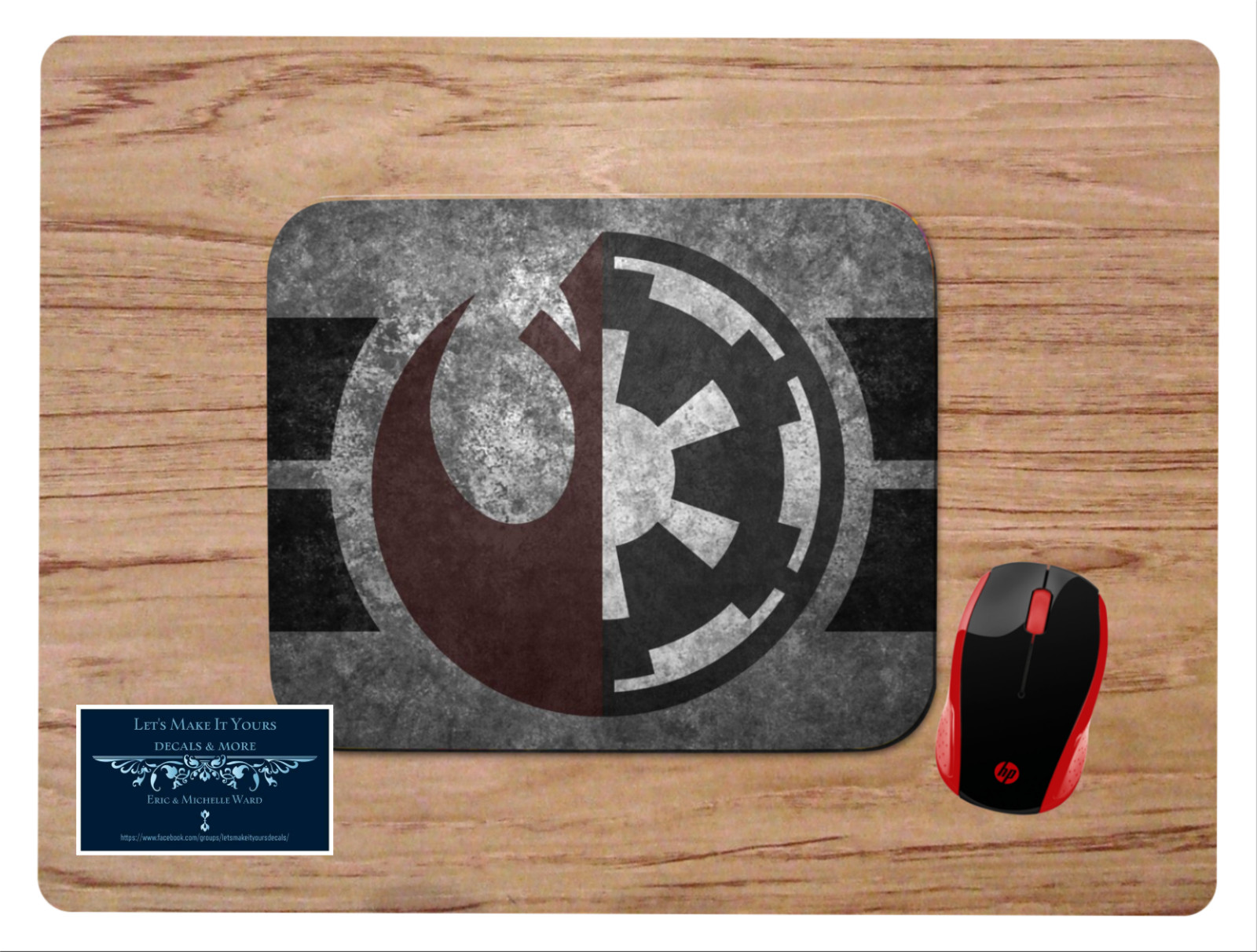 JEDI SITH LOGO INSPIRED CUSTOM MOUSE PAD HOME SCHOOL OFFICE GIFT STAR WARS 