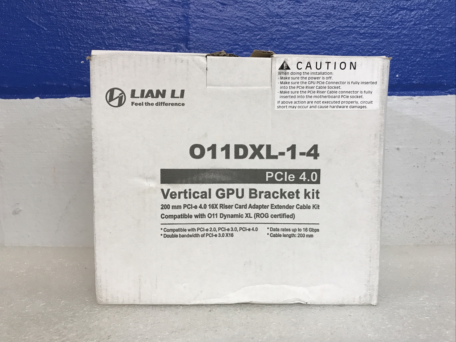 Lian Li 011DXL-1-4 PCle 4.0 Vertical GPU Bracket Kit New In Box