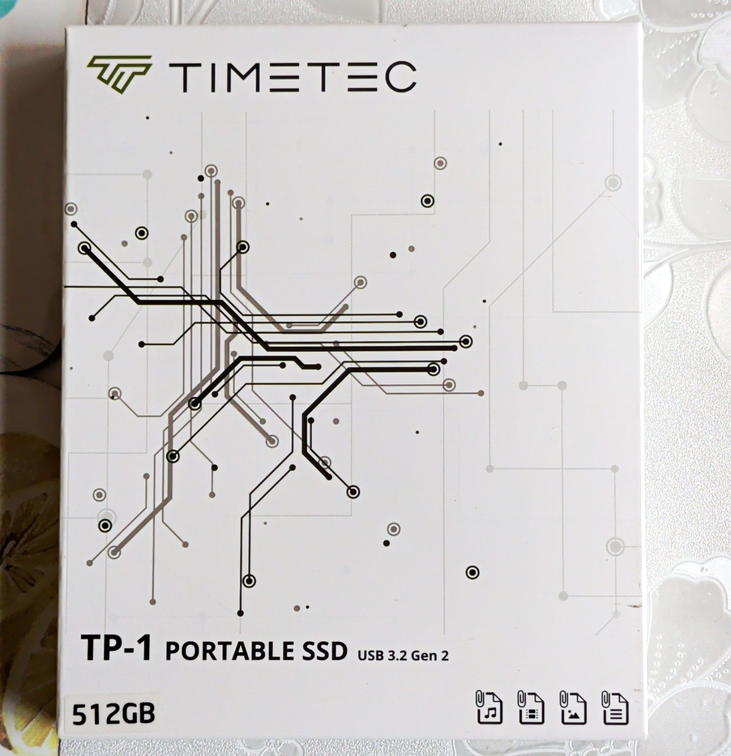 Timetec TP-1 512GB Portable External SSD USB 3.2 Gen 2 USB-C Shock Res