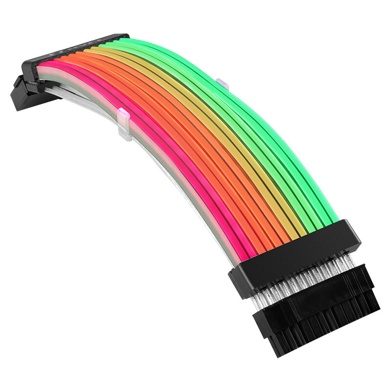 24-Pin 8-Pin LED Power Extension Cable Addressable RGB 300mm RBW ATX DIY PC Case