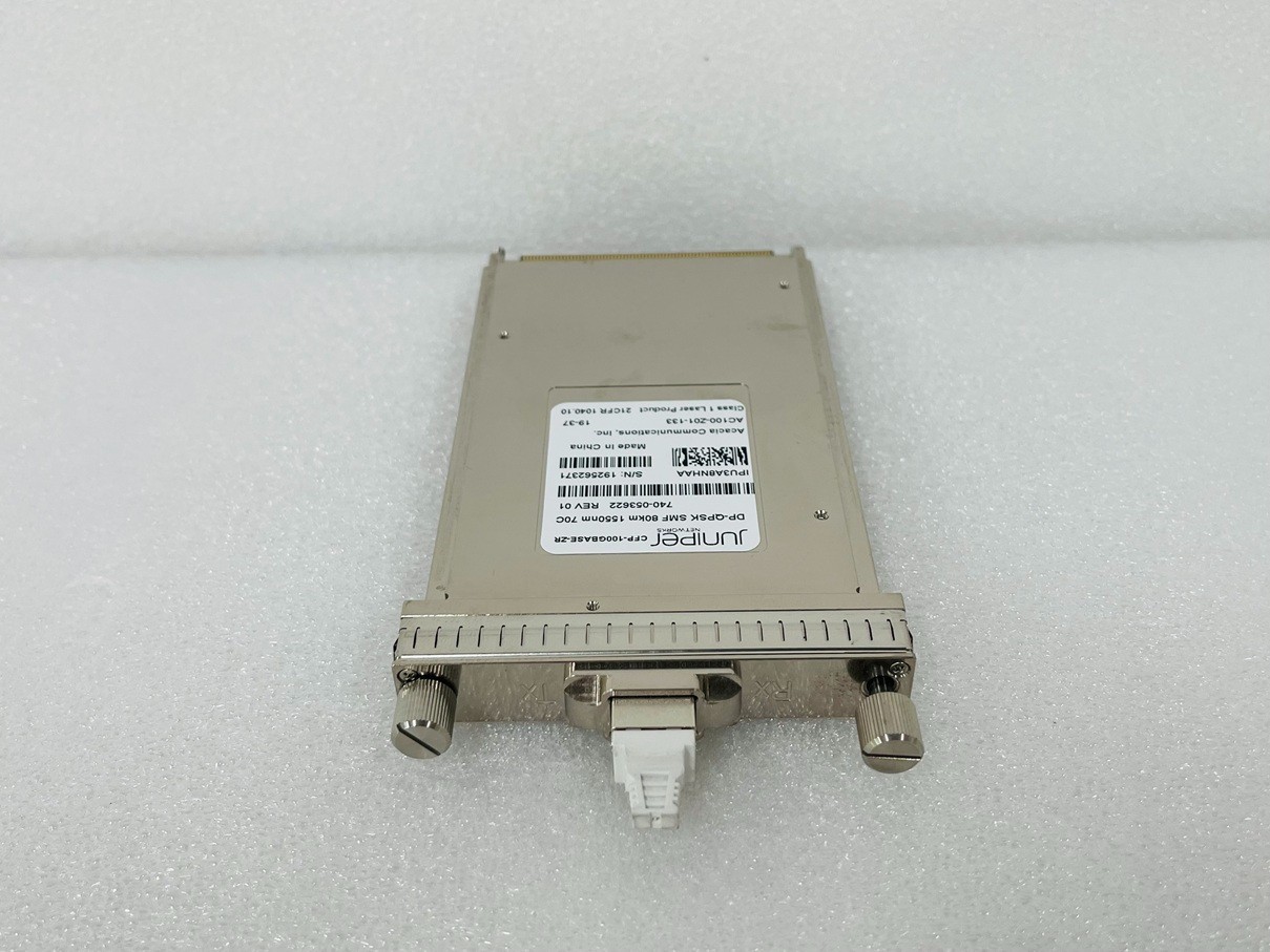 Juniper CFP-100GBASE-ZR 740-053622 DP-QPSK SMF 80km 1550nm 70C 100G Module