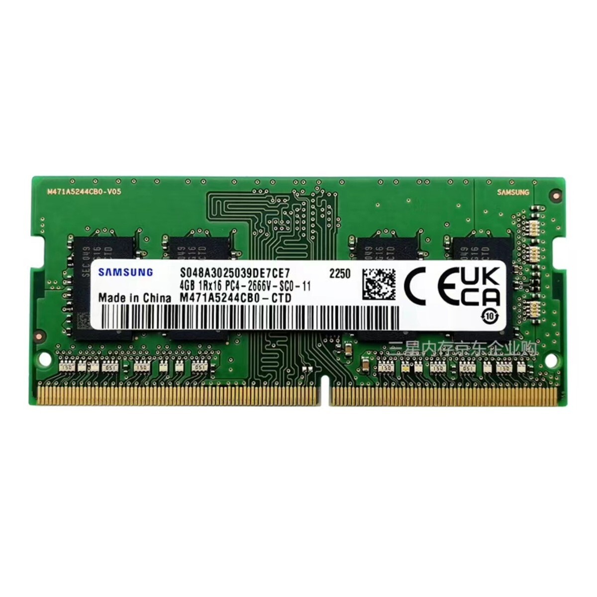 Samsung 4GB DDR4 2666MHz PC4-21300 Laptop SODIMM Memory Ram M471A5244CB0-CTD
