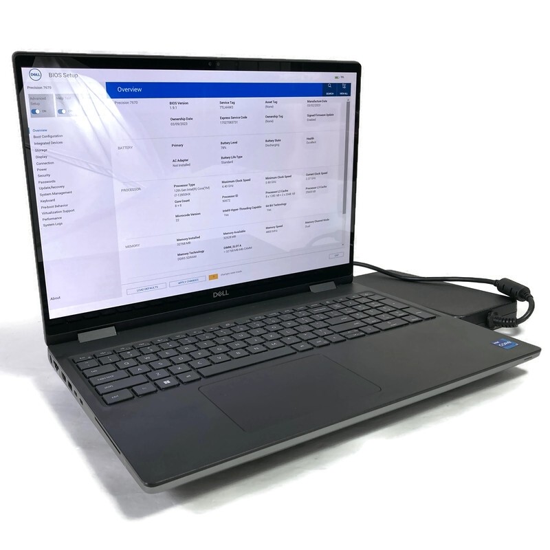 Dell Precision 7670 16" Laptop Core i7-12850HX 2.1GHz 32GB 2TB NVMe SSD - No OS