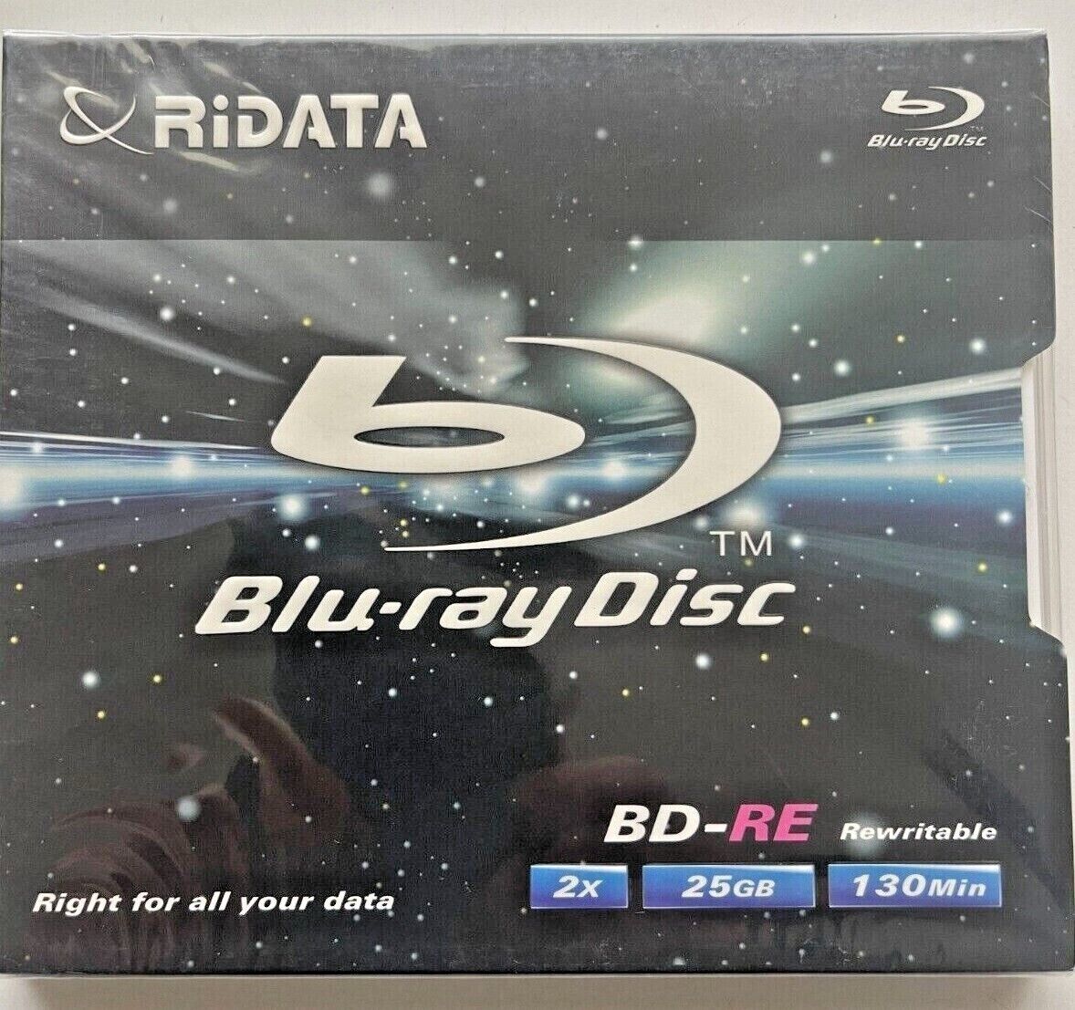 5 RiDATA BD-RE Blu-Ray Disc Rewritable 2 x 25GB 130min RiTEK Discontinued Model 