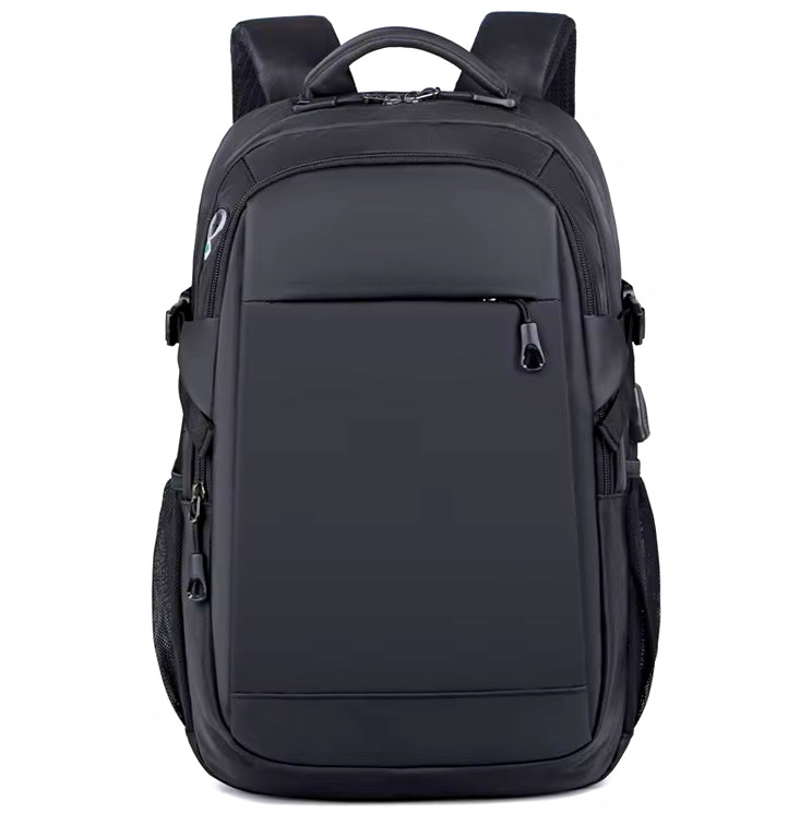 Black Laptop Backpack , Padded Water-Resistant USB Charge, Anti-theft