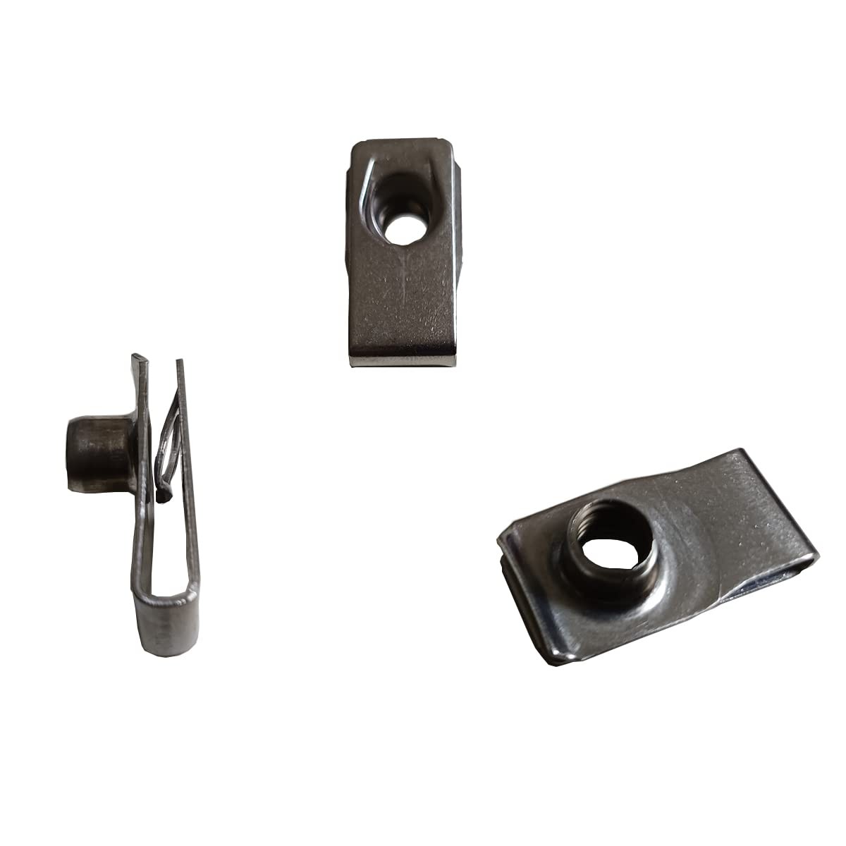 M8 Long Stainless Steel UStyle ClipOn Nut UType Fasteners 20 Pcs