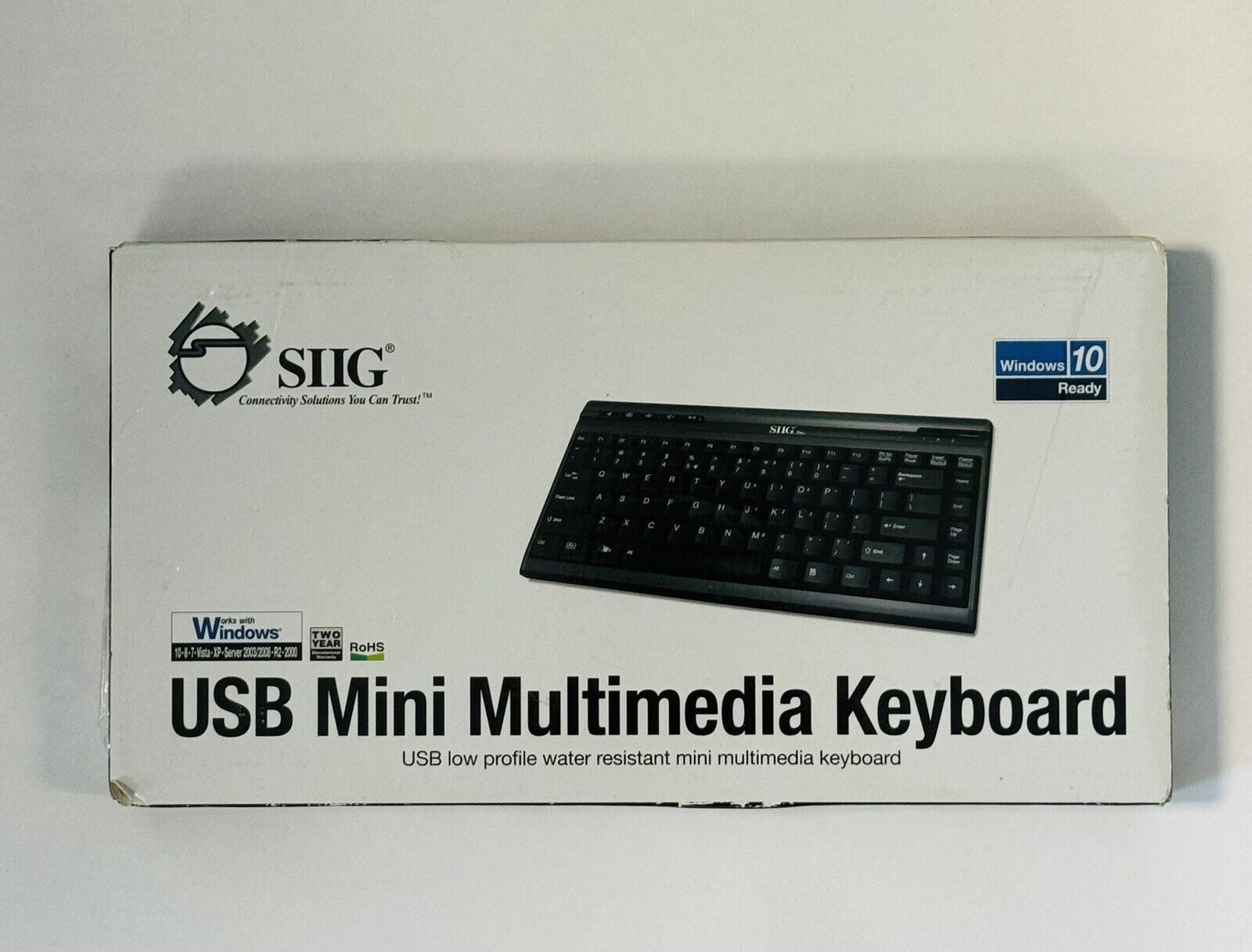 New SIIG JK-US0312-S1 USB Mini Multimedia Keyboard 