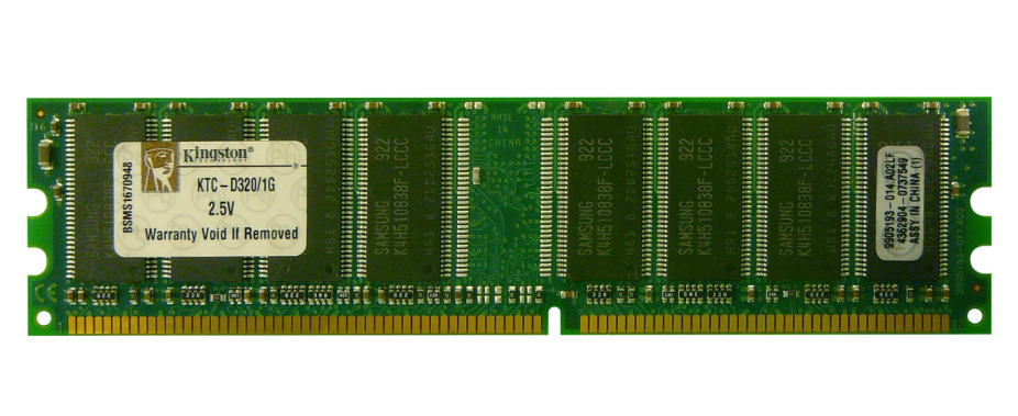 Kingston ValueRAM 1GB DIMM 333 MHz DDR SDRAM Memory (KTC-D320/1G) – (3 Pack)