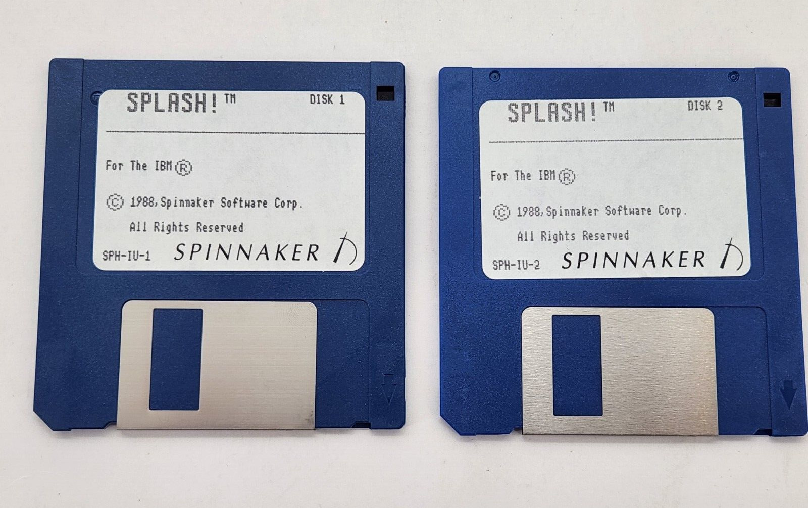 1988 Spinnaker Splash SPH-IU-1  3.5" floppy Disks only. Paint program Untested