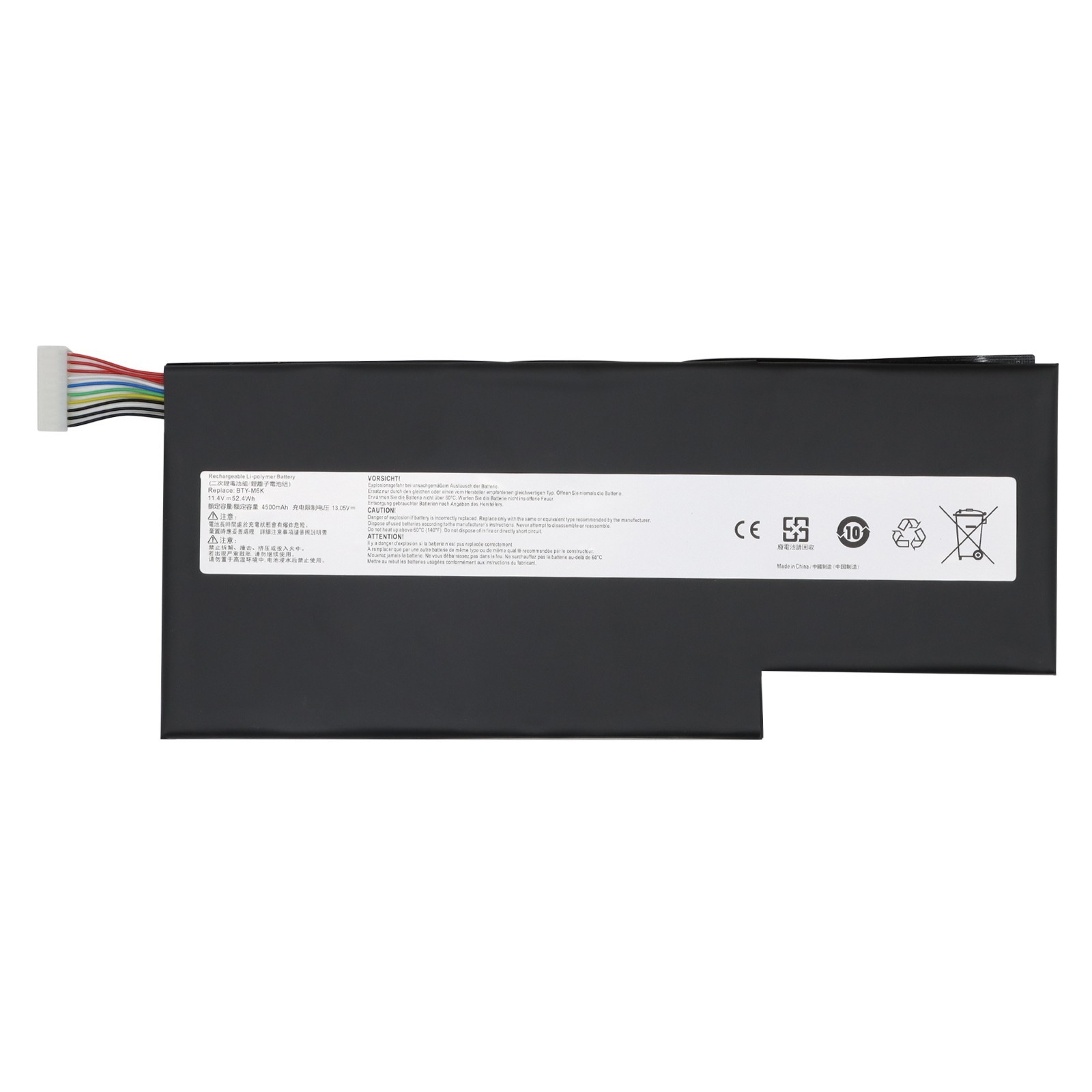 BTY-M6K Battery for MSI GF63 Thin 8RD 8RC 9SC GF75 Thin 3RD 8RC 8RD 9SC 52.4Wh