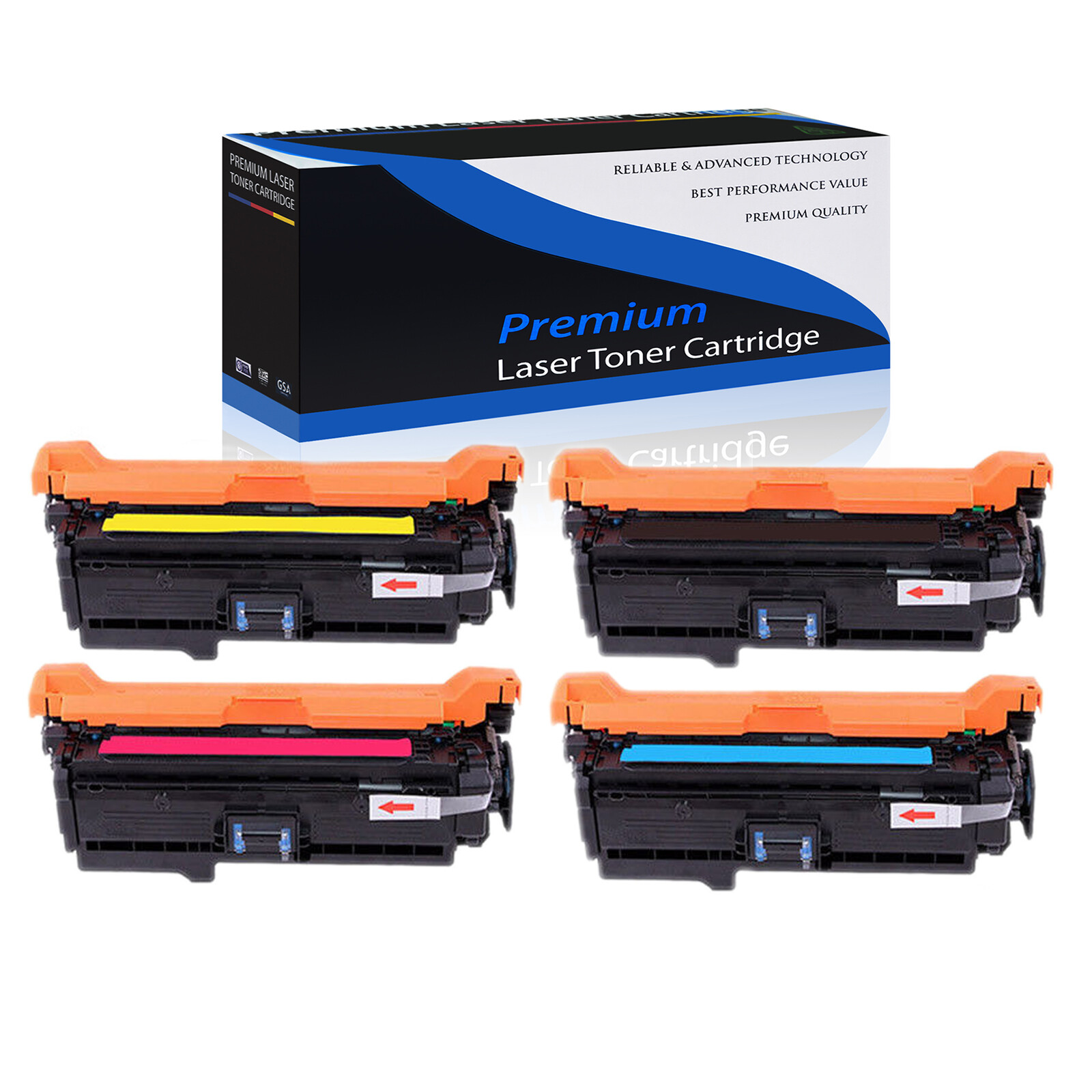 4PK CE260A 647A Toner Cartridge for HP Laserjet CP4025DN CP4525N CP4520 CP4025