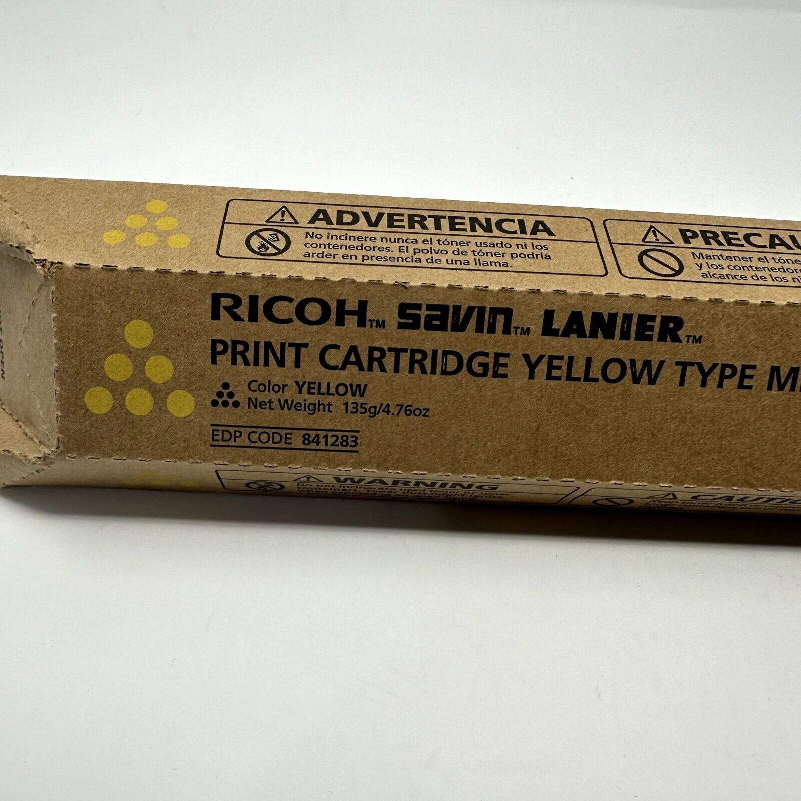 Ricoh Savin Lanier Print Cartridge Yellow Type MP C2550 / C9025 / LD525C