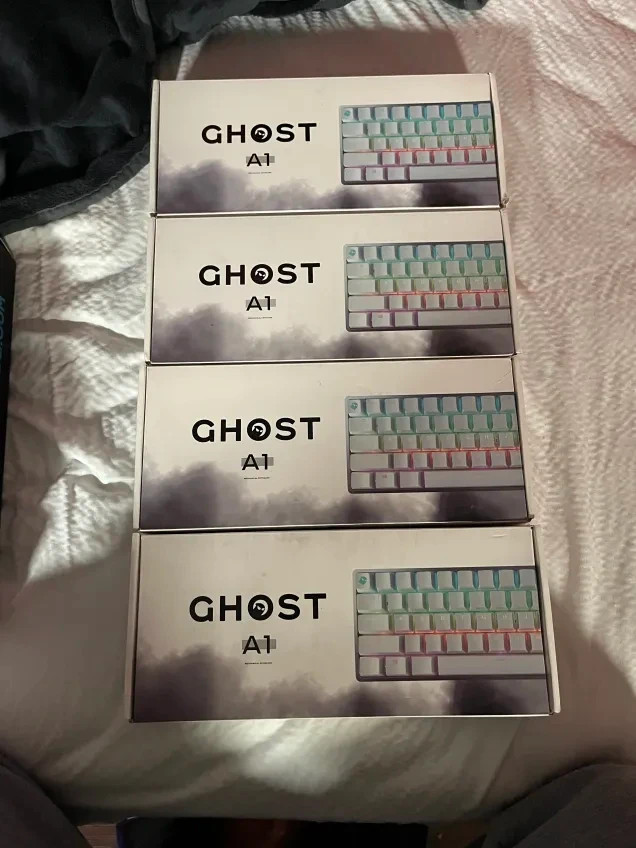 GHOST A1 Mechanical Keyboard White with Cherry MX